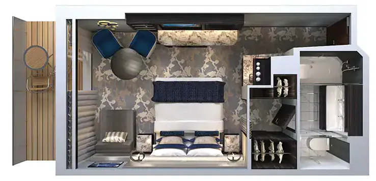 海灣庭院豪華套房帶大陽台 5