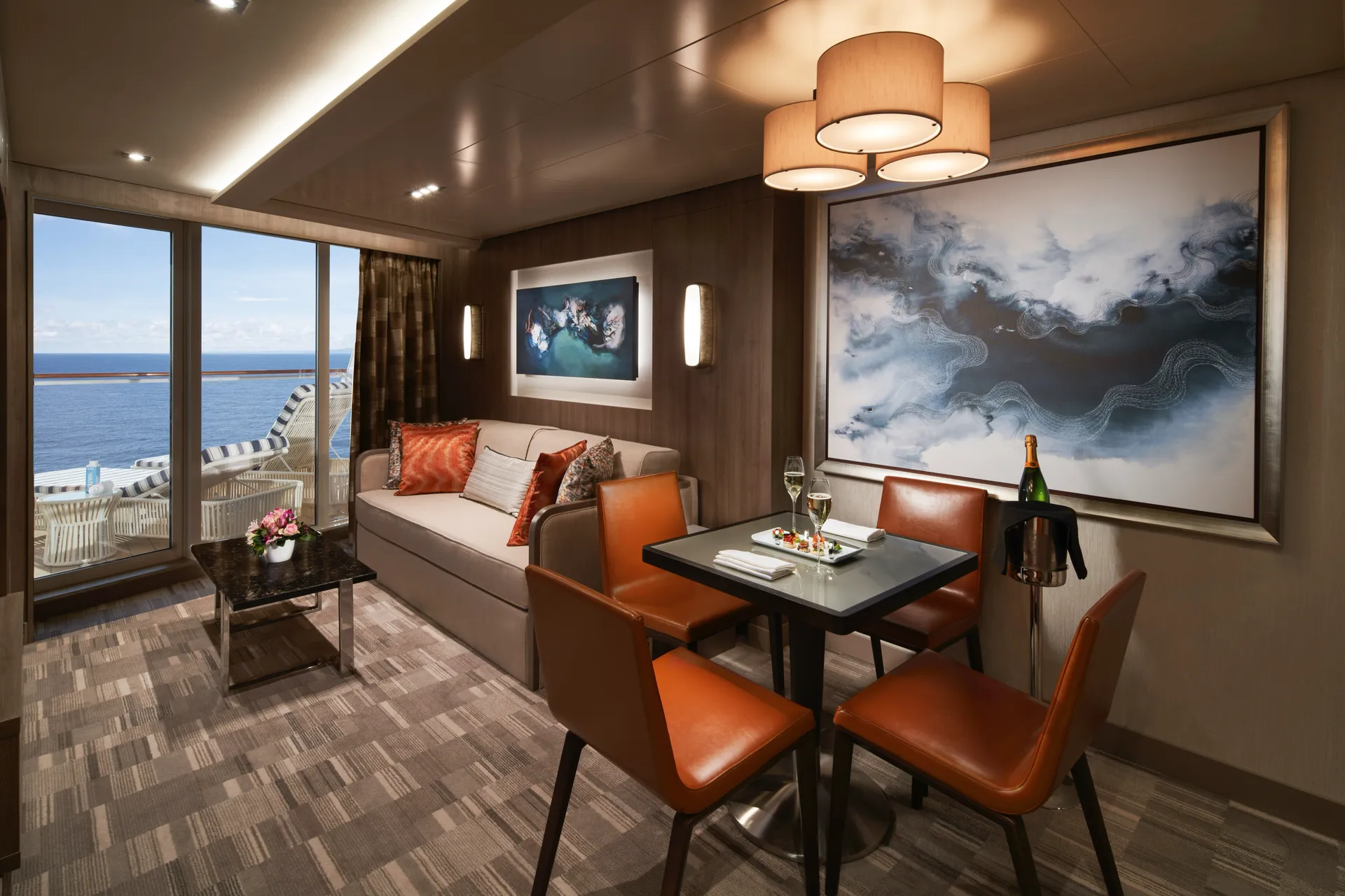 海灣後方豪華頂層套房（大陽台） 2