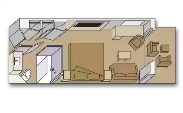 陽台客艙（部分受阻擋的視野） 2