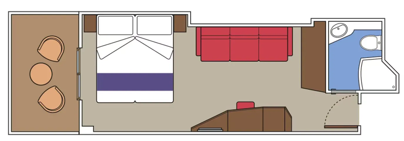 豪華陽台部分海景Fantastica 5