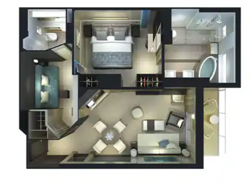 海洋之家兩臥室家庭別墅，配有陽台 5