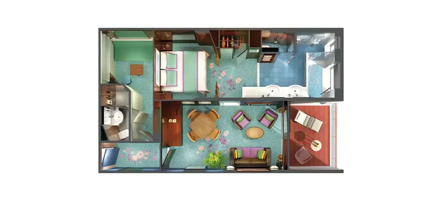 海洋之家兩臥室家庭別墅，配有陽台 3