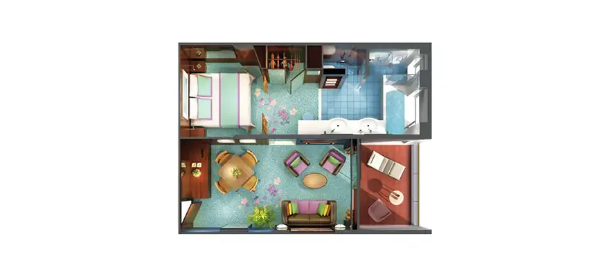 海灣庭院頂層套房（附陽台） 3