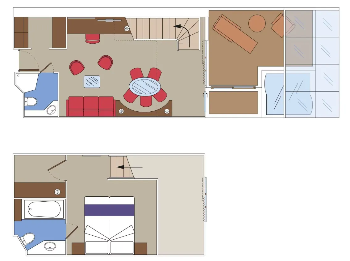 遊艇俱樂部雙層套房，配備按摩浴缸 2