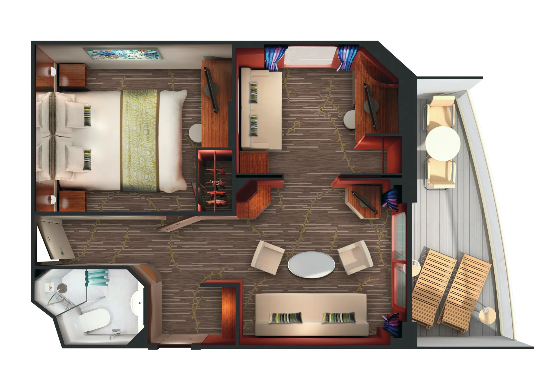 兩臥室家庭套房（附大陽台） 4