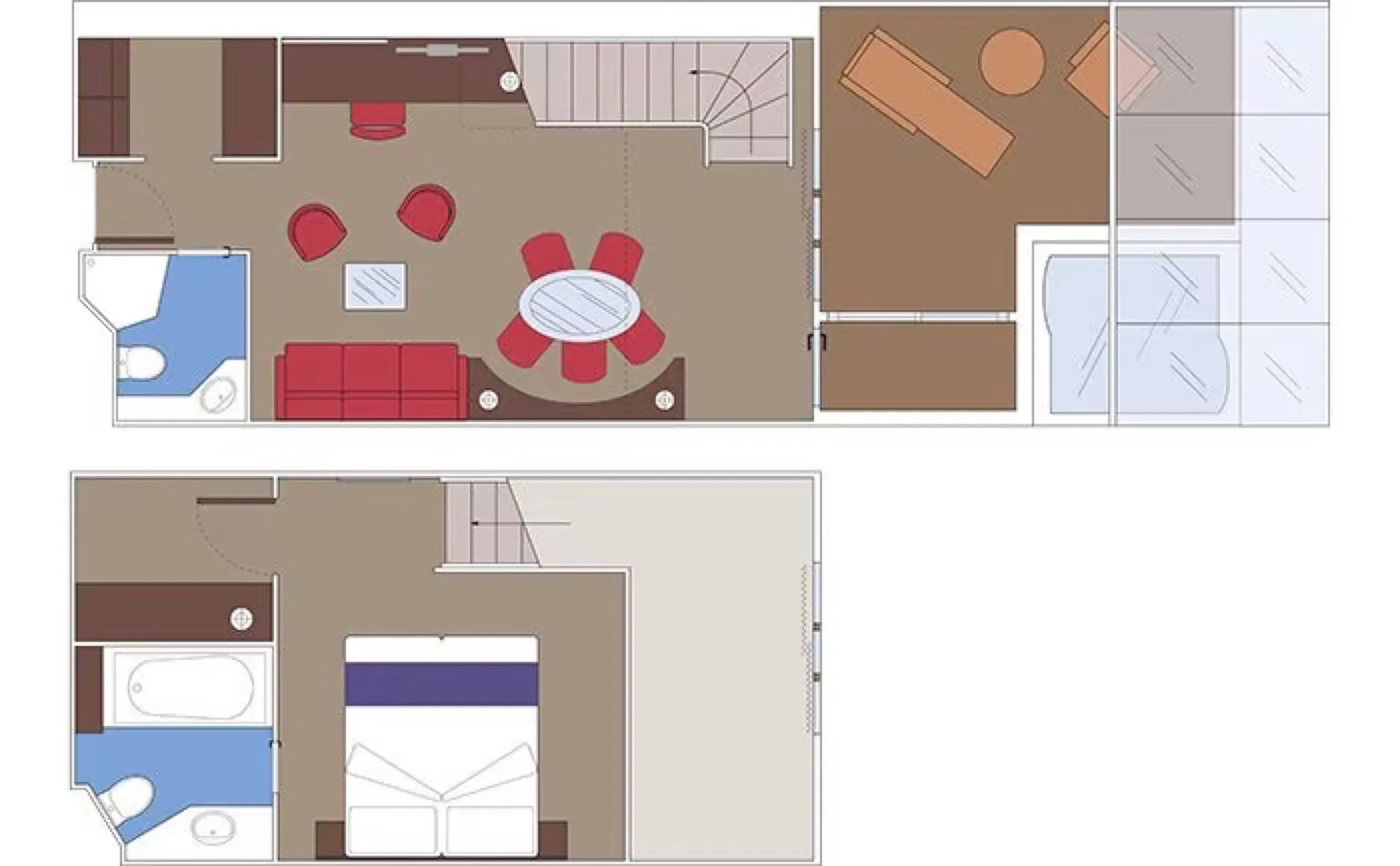 遊艇俱樂部雙層套房，配備按摩浴缸 10