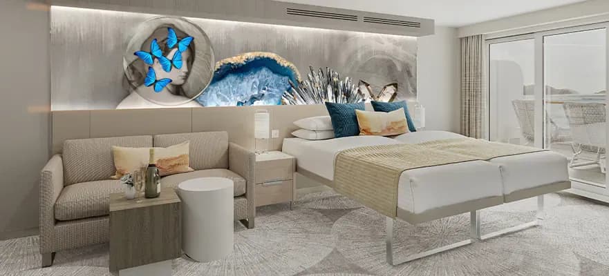 前方俱樂部陽台套房，擁有寬敞陽台 3