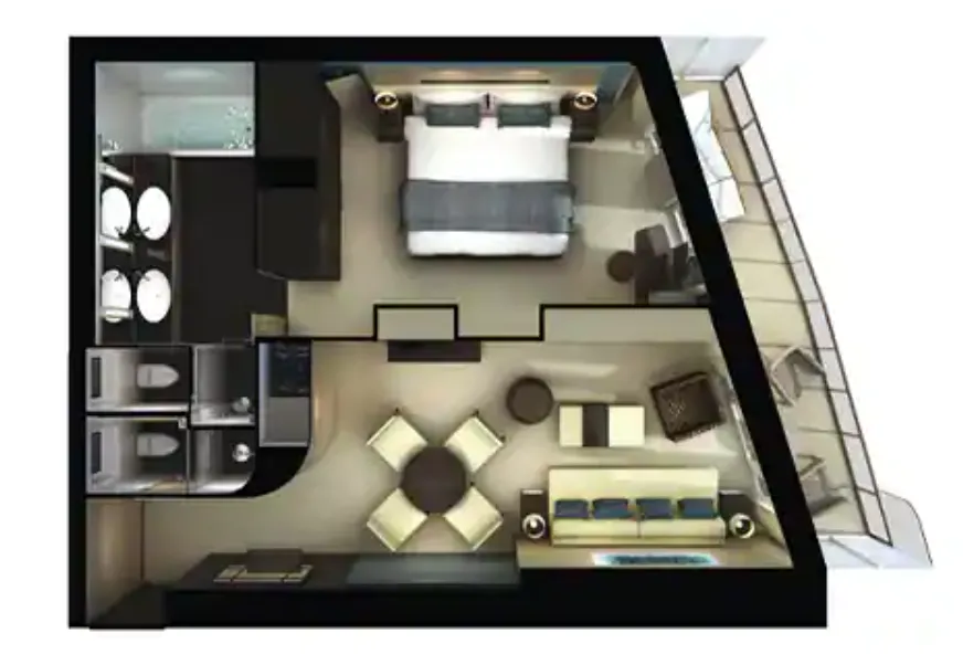 海灣前方陽台豪華套房 5