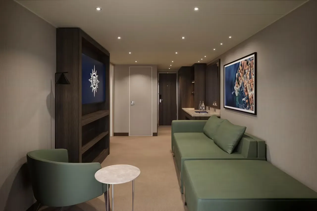 MSC遊艇俱樂部行政及家庭套房，配有陽台 5