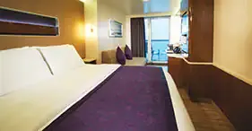 面向艉方的俱樂部陽台套房 3