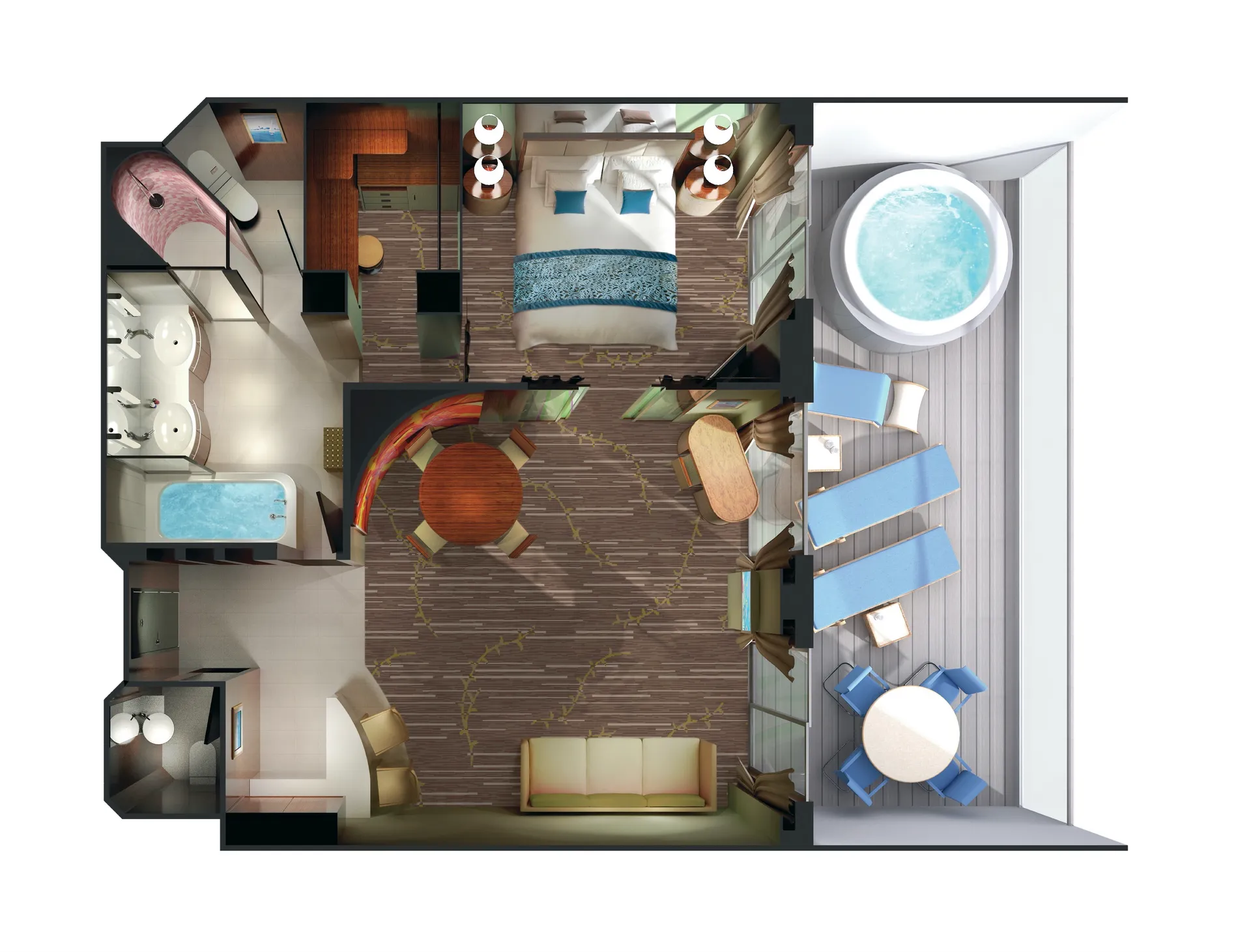 擁有大型陽台的主人套房 11