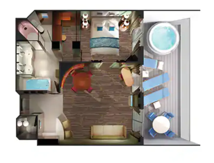 擁有大型陽台的主人套房 9