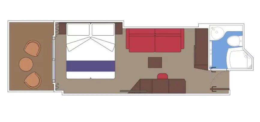 豪華陽台部分海景Fantastica 2