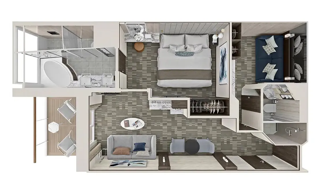 海洋之家兩臥室家庭別墅，配有陽台 7