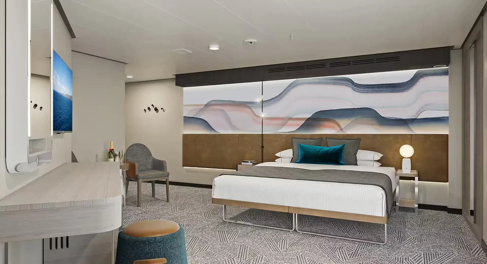 面向船尾的套房帶大陽台 3