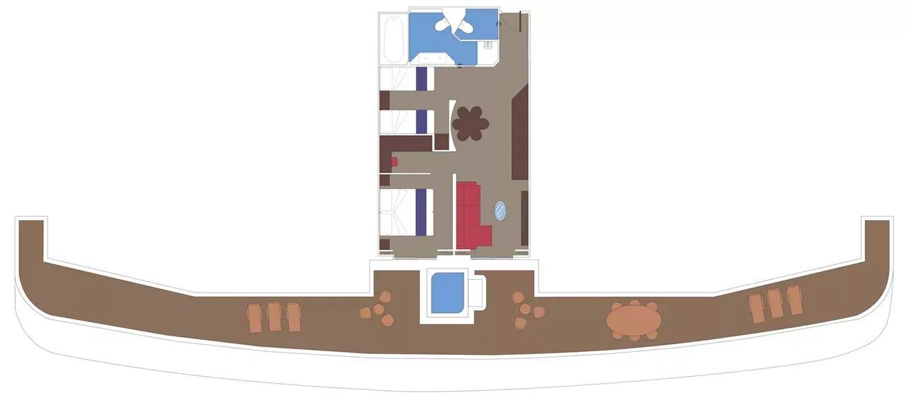 MSC遊艇俱樂部皇家套房，配有漩渦浴缸 6