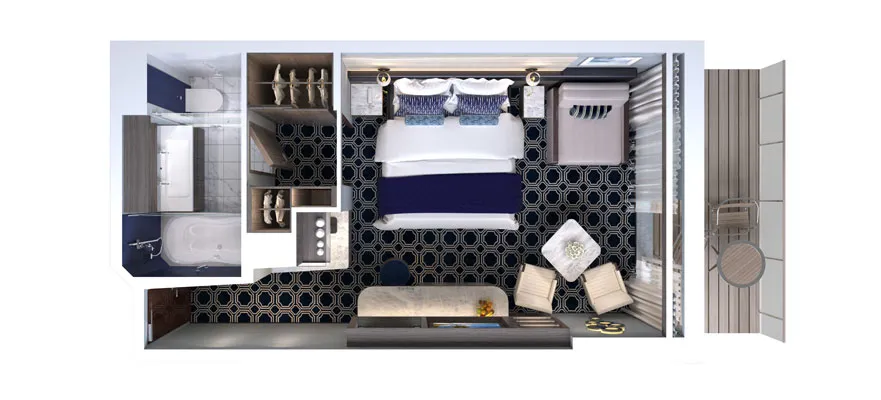 海灣庭院頂層套房（附陽台） 4