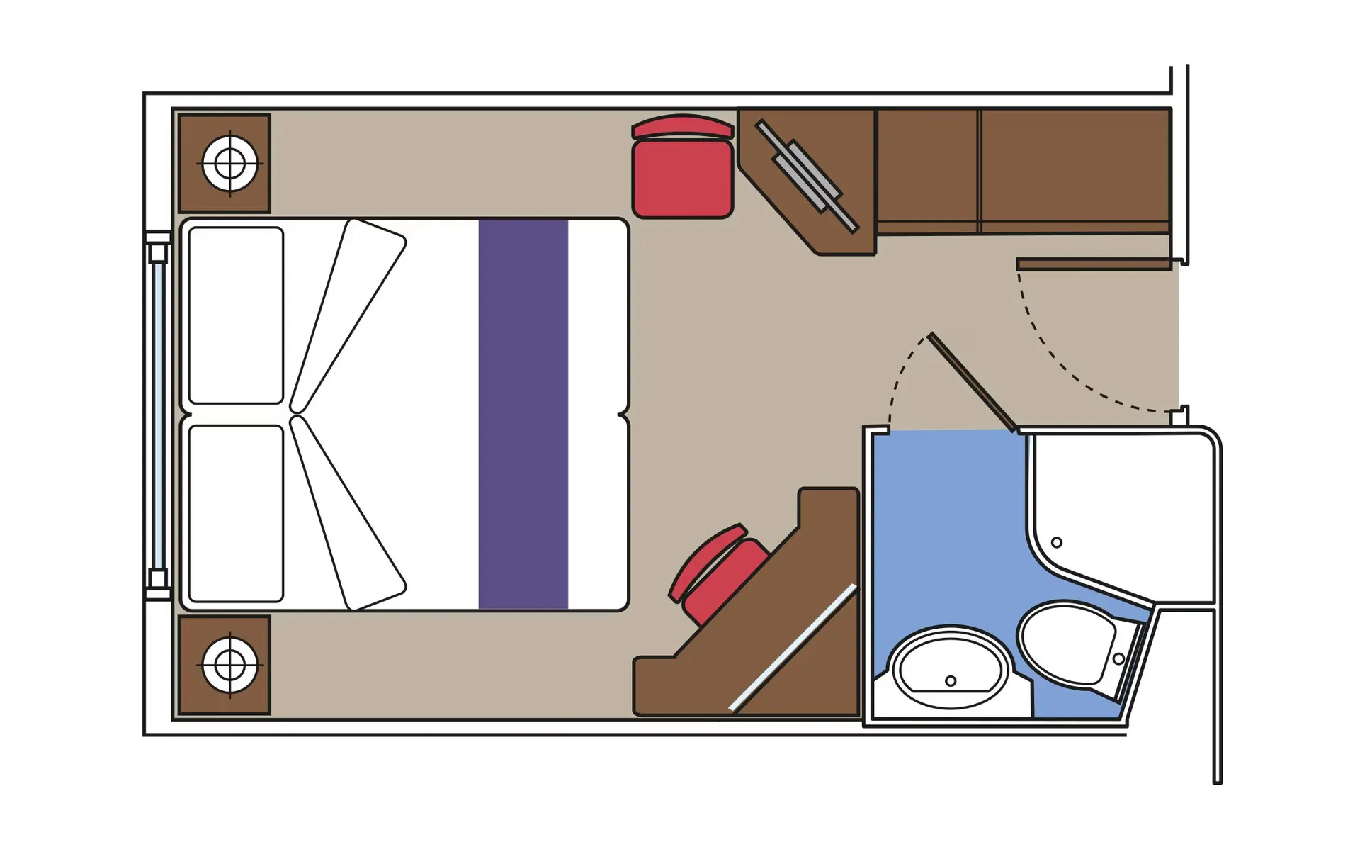 豪華海景小型客房（受阻擋的視野）FANTASTICA 4