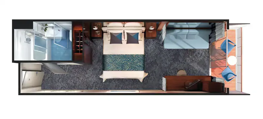 俱樂部陽台套房 2