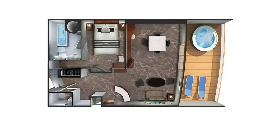 擁有大型陽台的主人套房 4