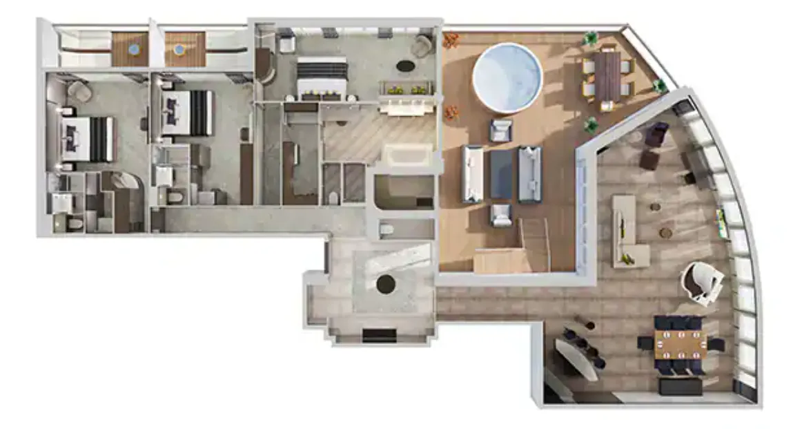 海灣三臥室花園別墅 6