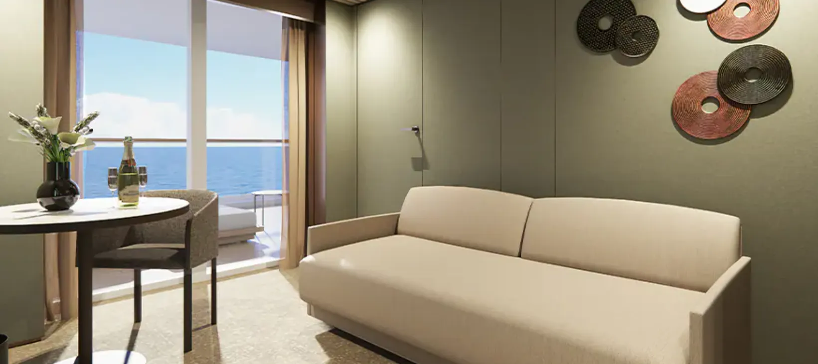 海灣後方豪華頂層套房，配有主臥室與大型陽台 2