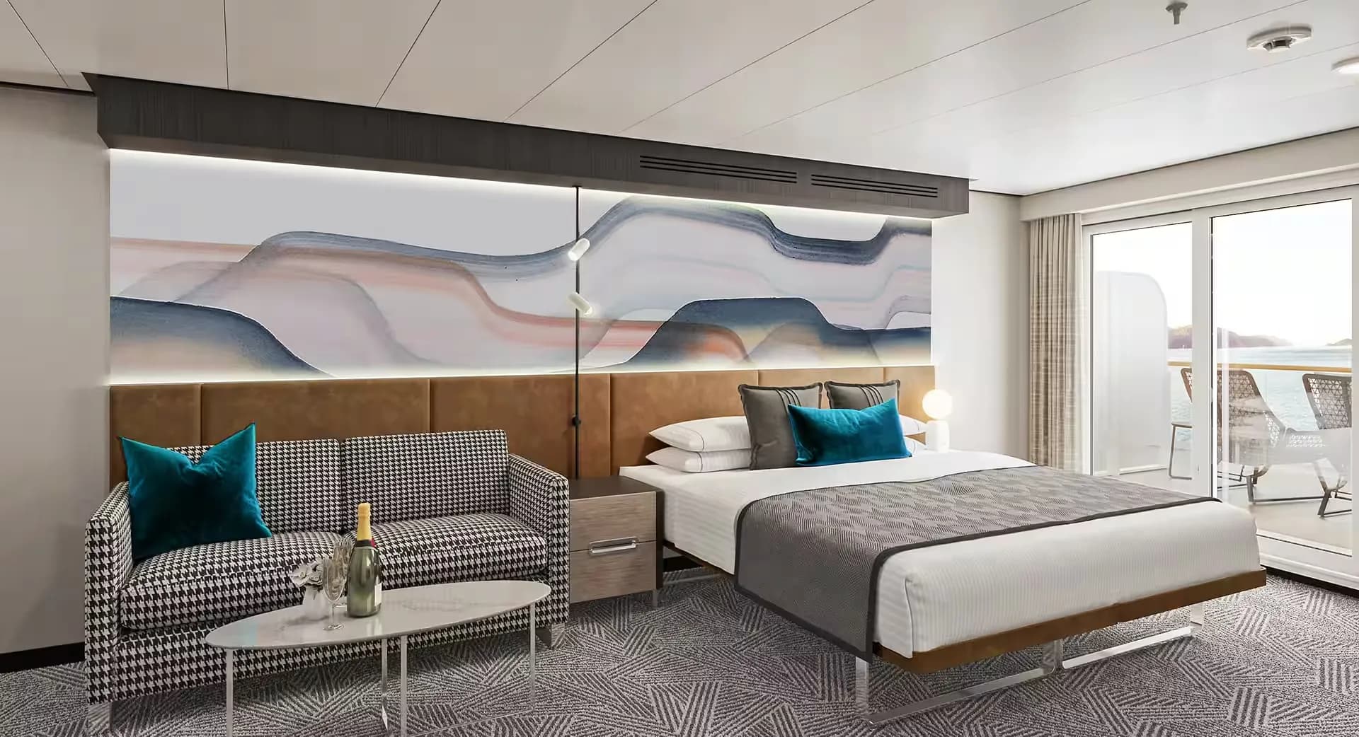 前方俱樂部陽台套房 5