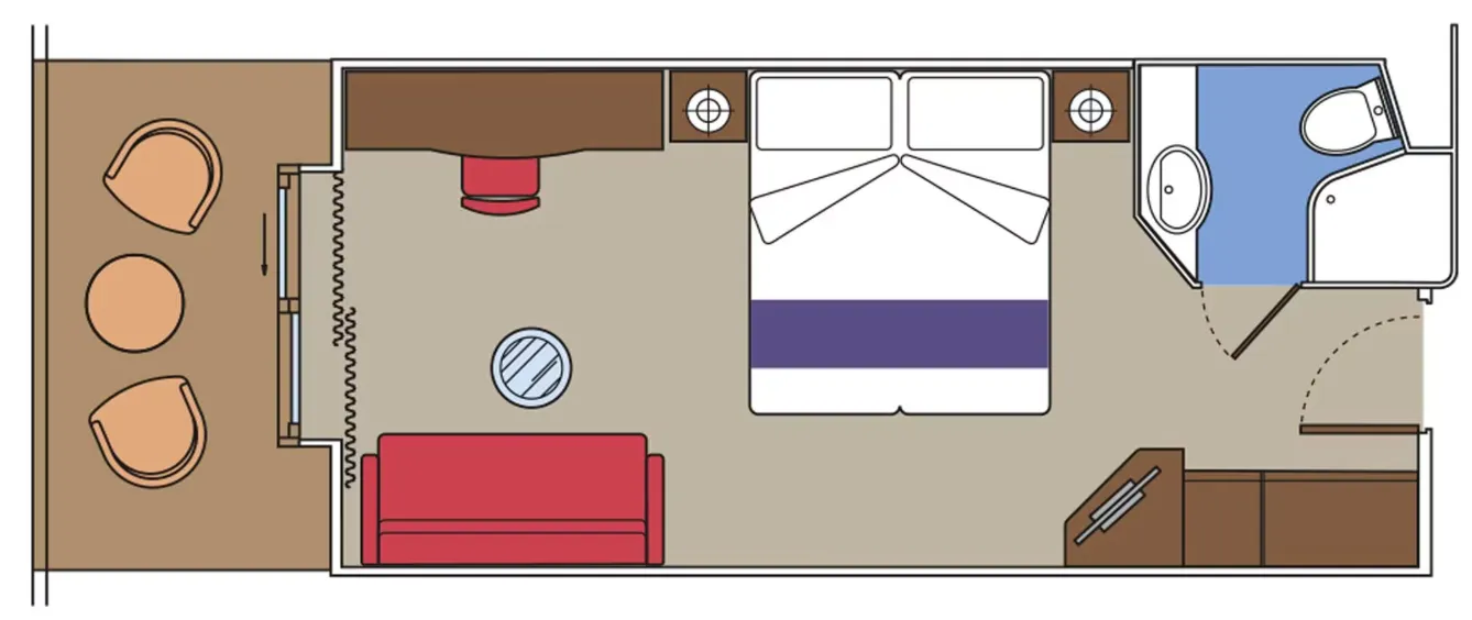 豪華陽台部分海景Fantastica 2