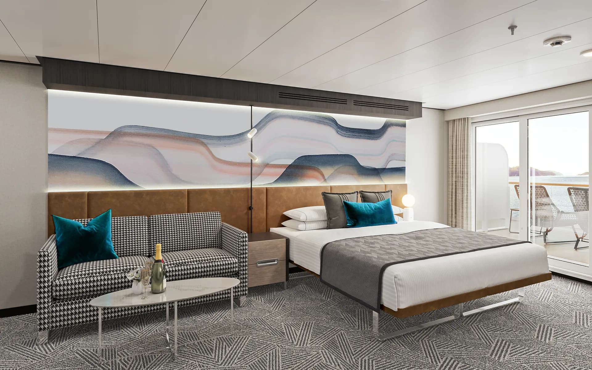 前方俱樂部陽台套房，擁有寬敞陽台 4