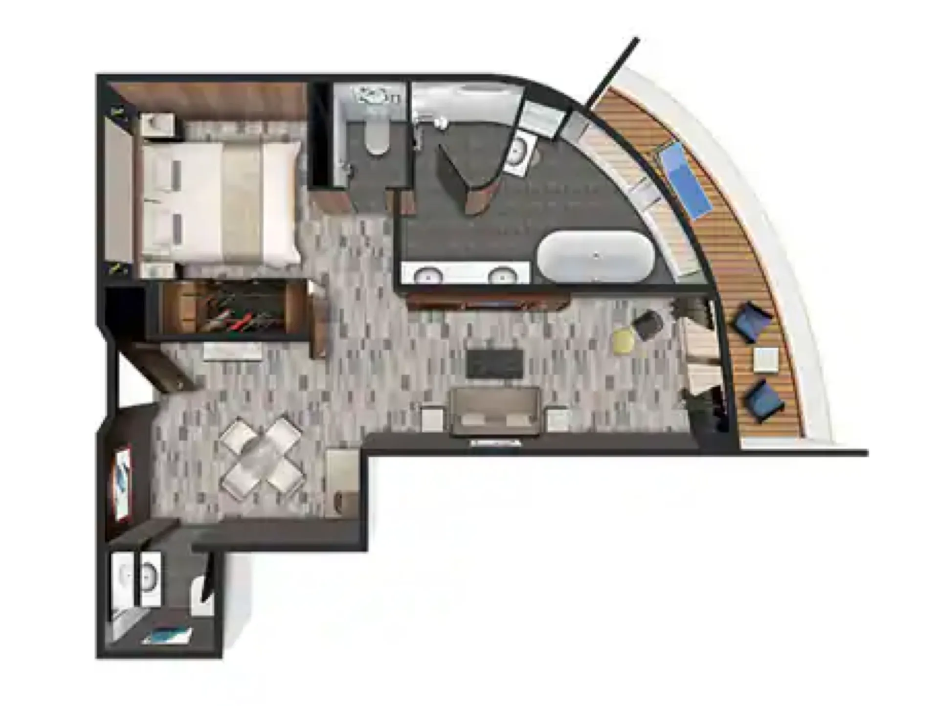 後方擁有者套房帶大陽台 4