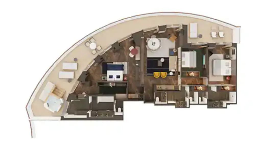 海灣首屈一指的主人套房（大陽台） 7