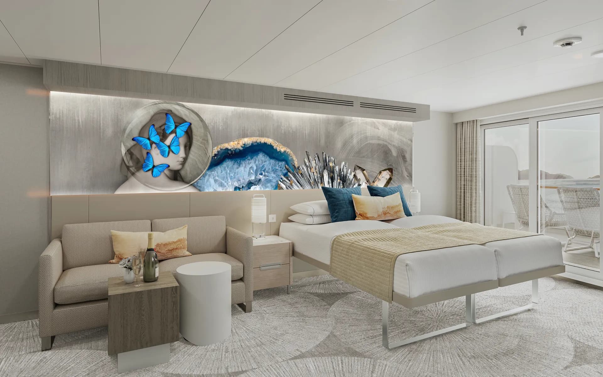 家庭套房，擁有大型陽台 1