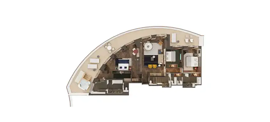 海灣首屈一指的主人套房（大陽台） 7