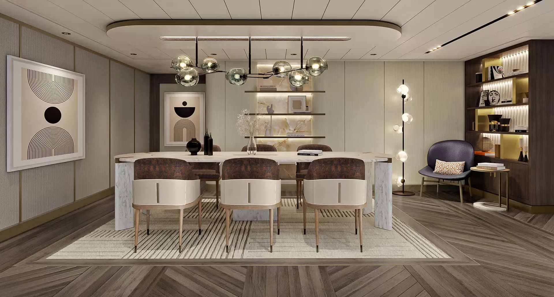 豪華擁有者套房，配有大型陽台 9