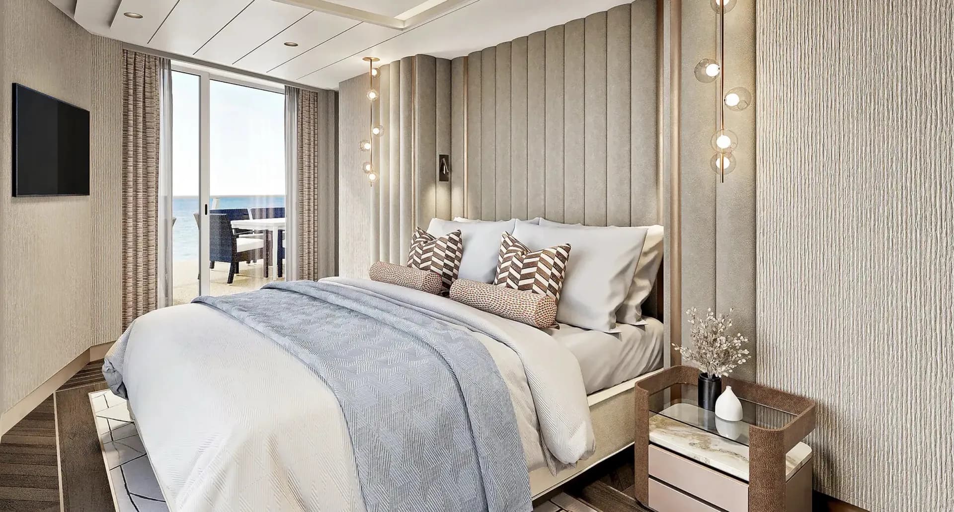 豪華擁有者套房，配有大型陽台 3