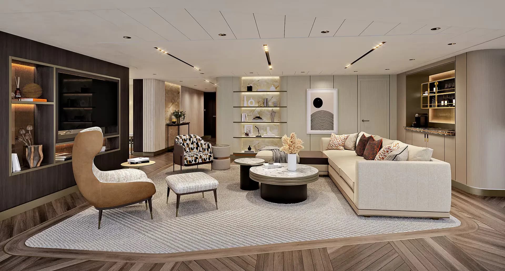 豪華擁有者套房，配有大型陽台 12