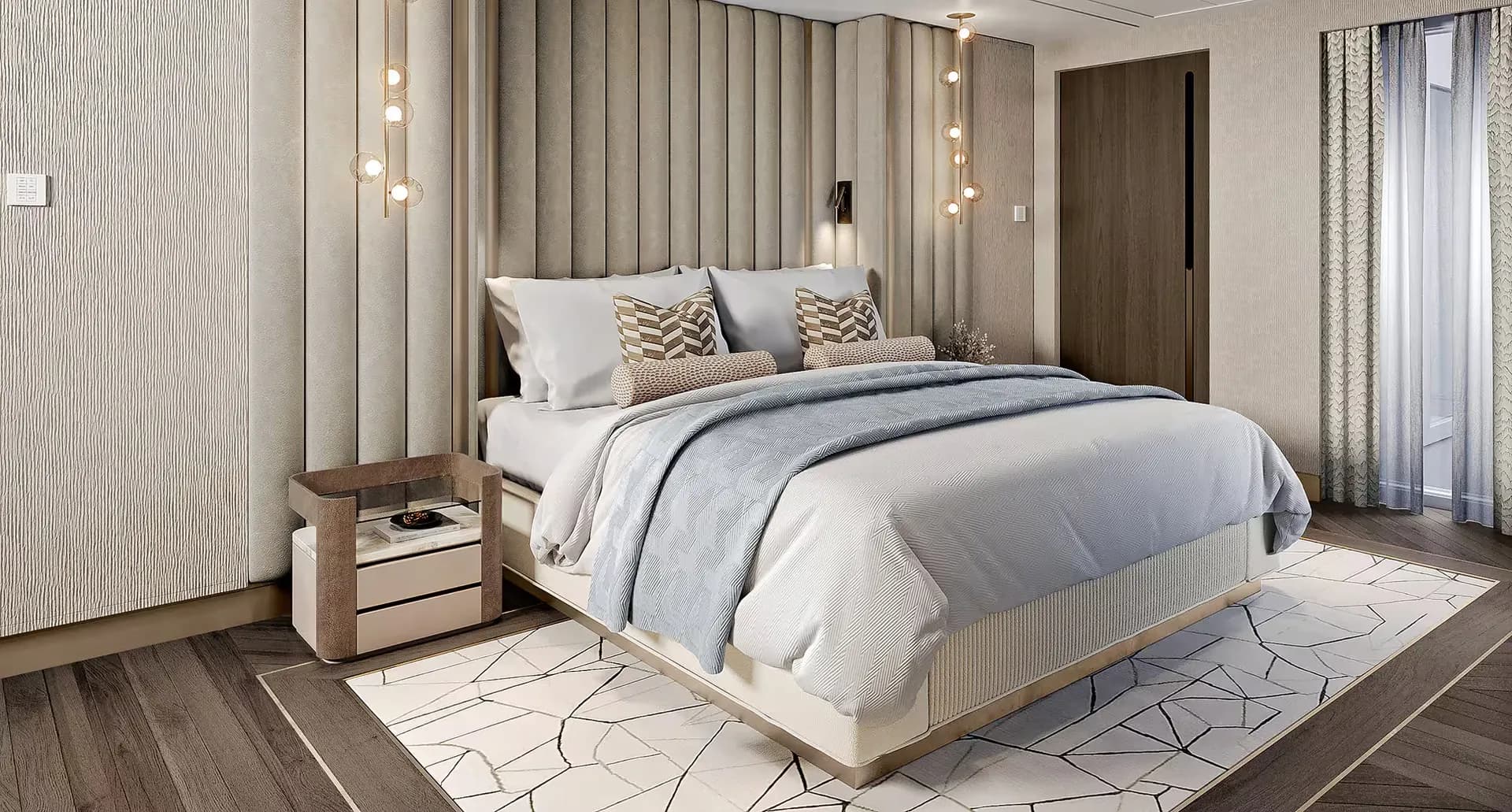 豪華擁有者套房，配有大型陽台 13