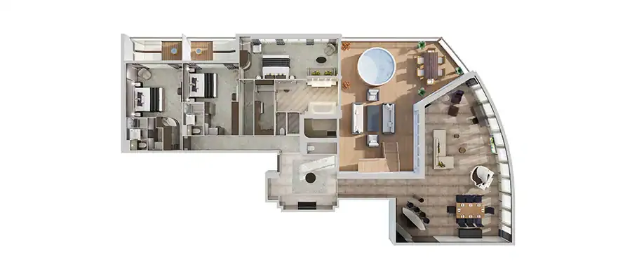 海灣三臥室花園別墅 5