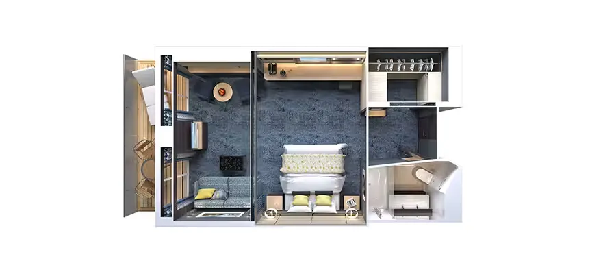 海灣家庭別墅套房帶陽台 2