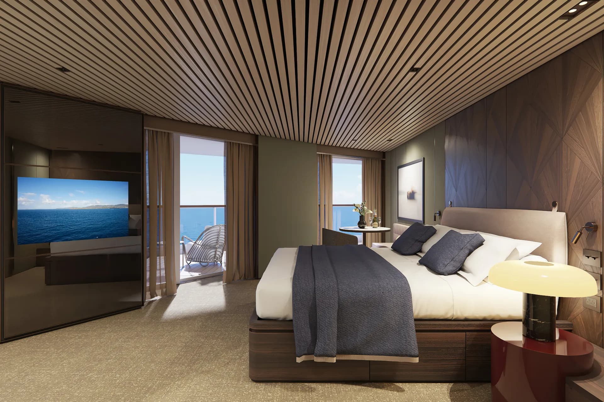 海灣後方陽台豪華套房 11