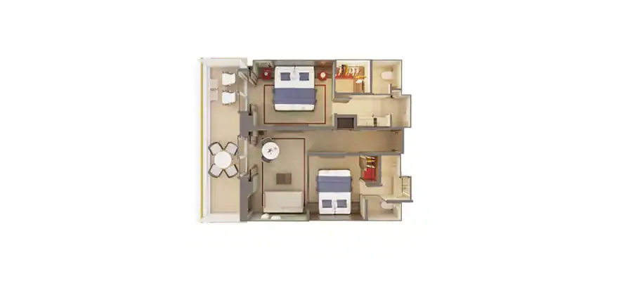 海灣二臥室家庭別墅，擁有寬敞陽台 6