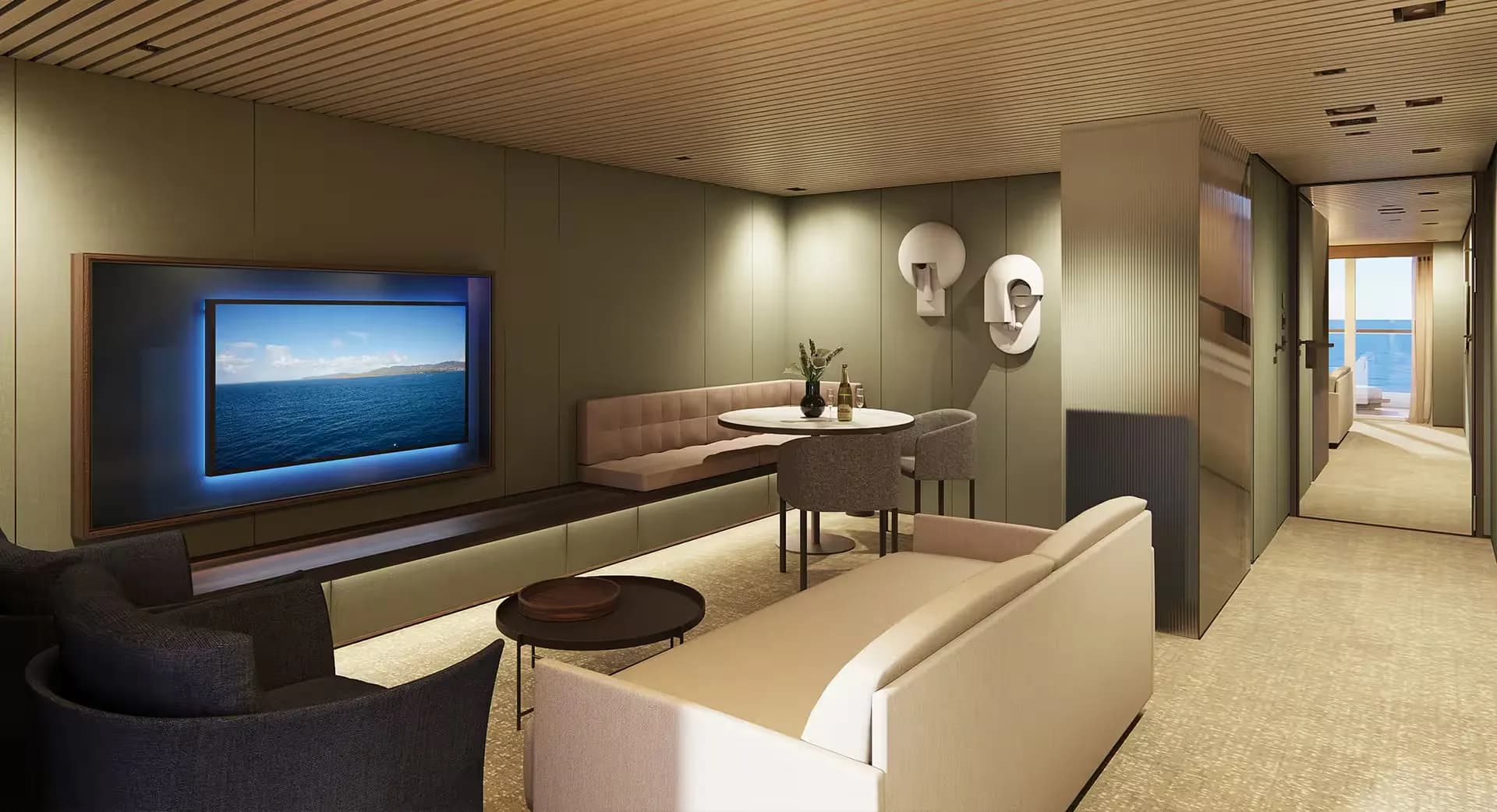 海灣主人套房，配有主臥室及大型陽台 3