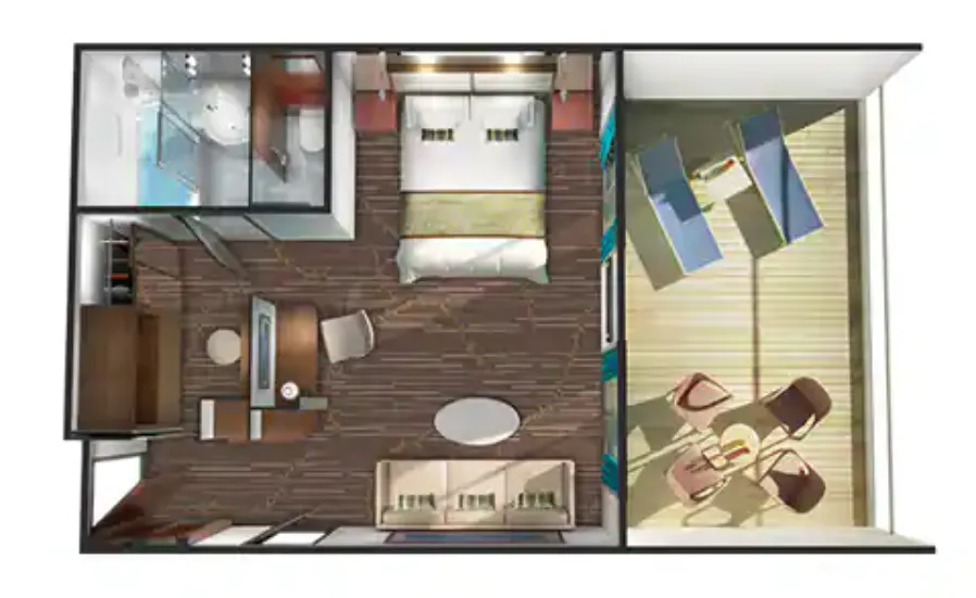 帶大陽台的頂層套房 4