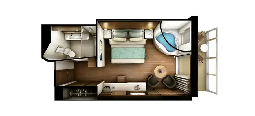 海灣豪華套房附陽台 2