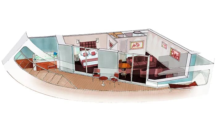 豪華AUREA套房，配有露台和漩渦浴缸 5