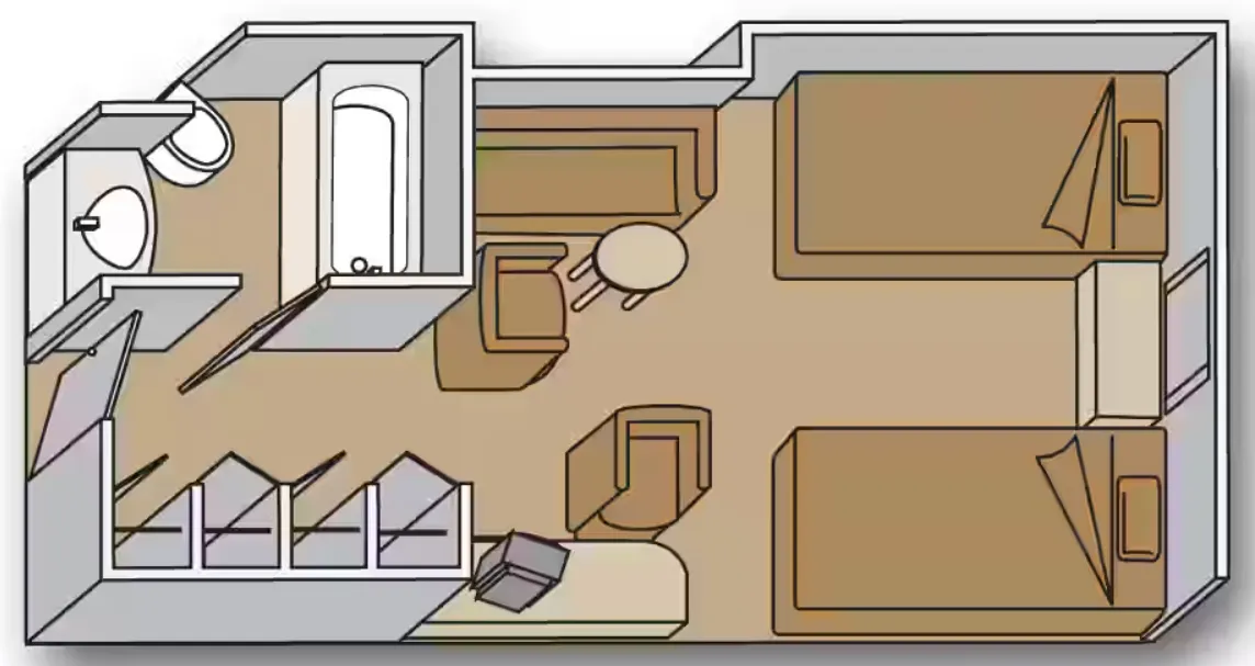 大型海景客房（完全受阻擋的視野） 2