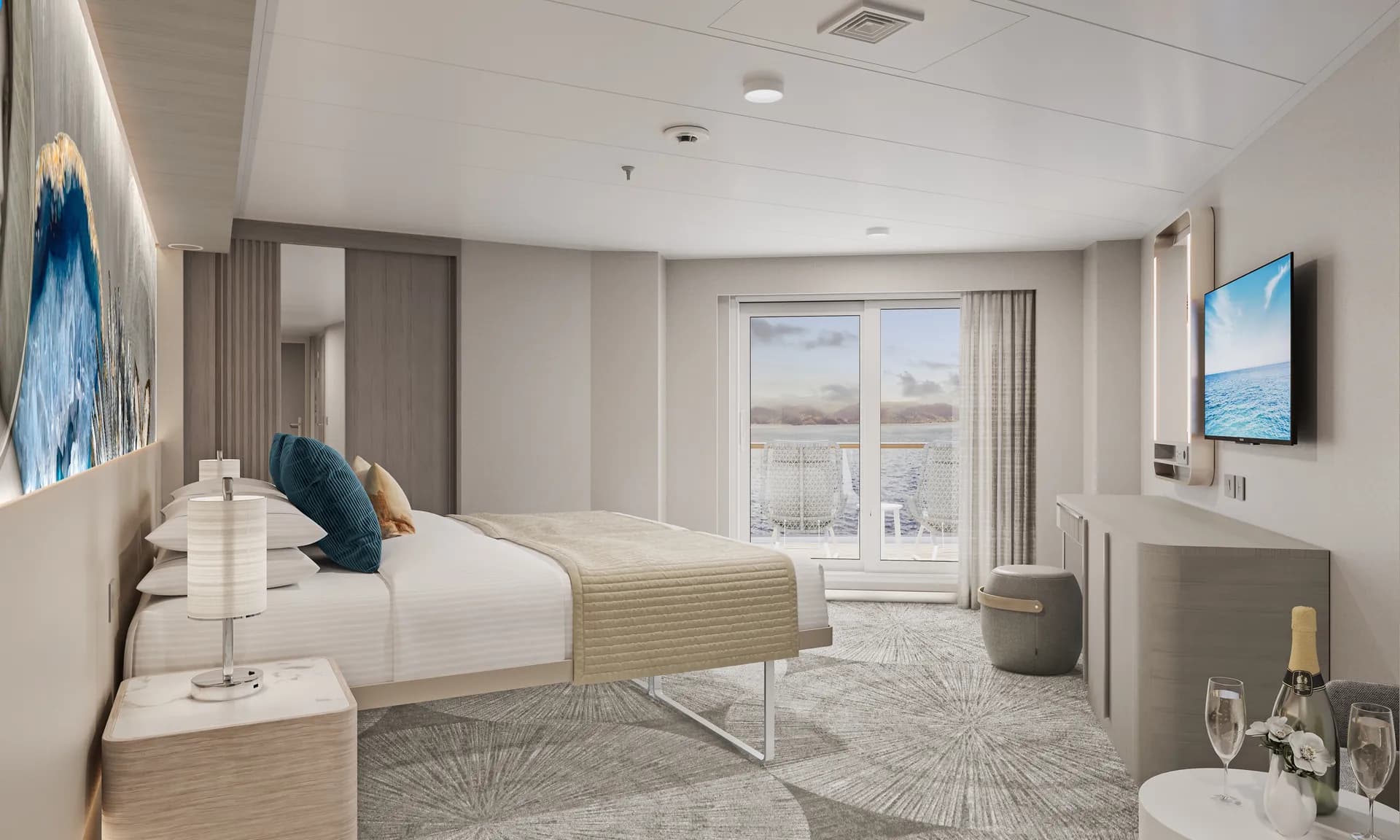 面向船尾的套房帶大陽台 5