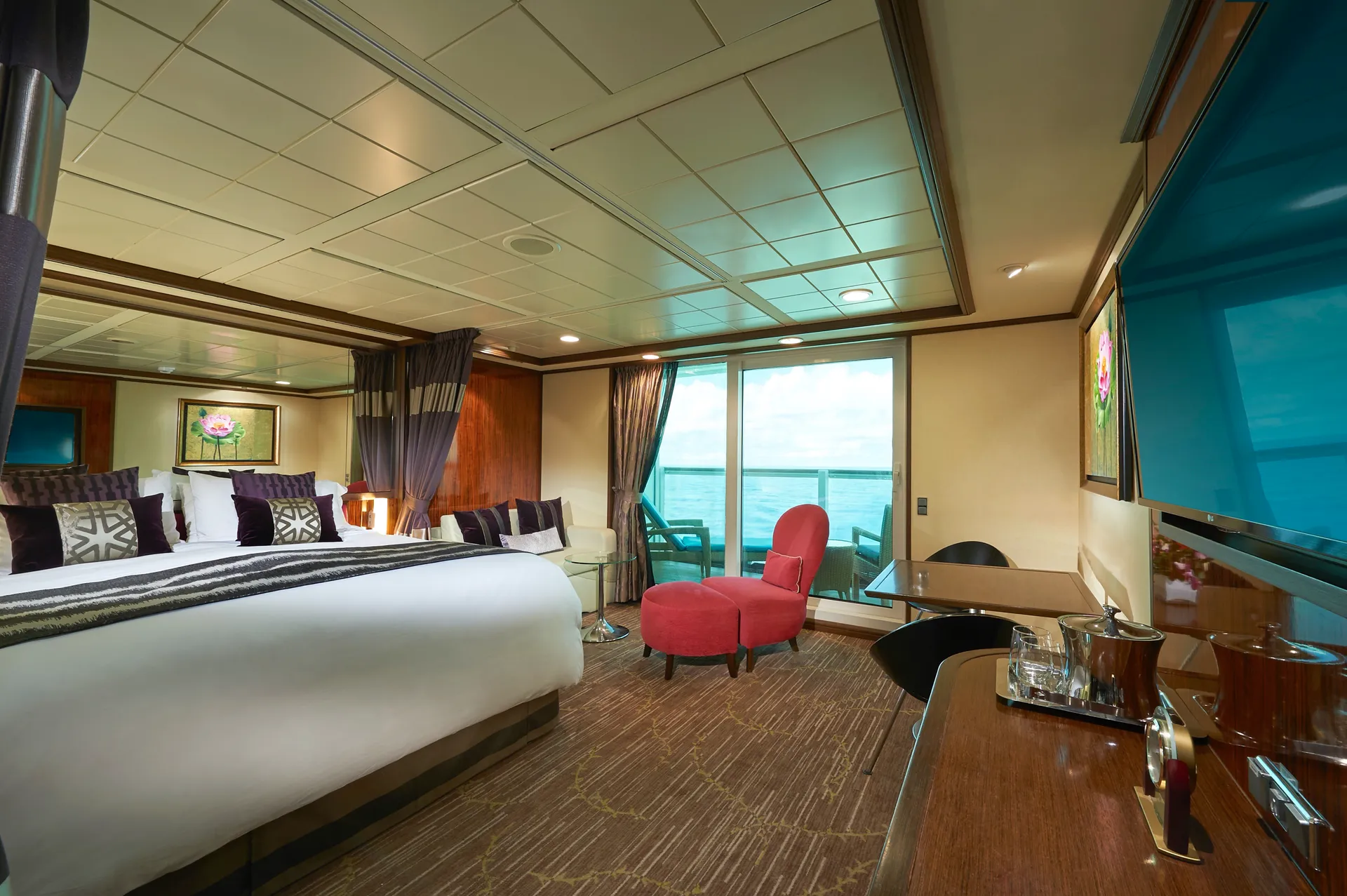 後方豪華頂層套房，配有大型陽台 1