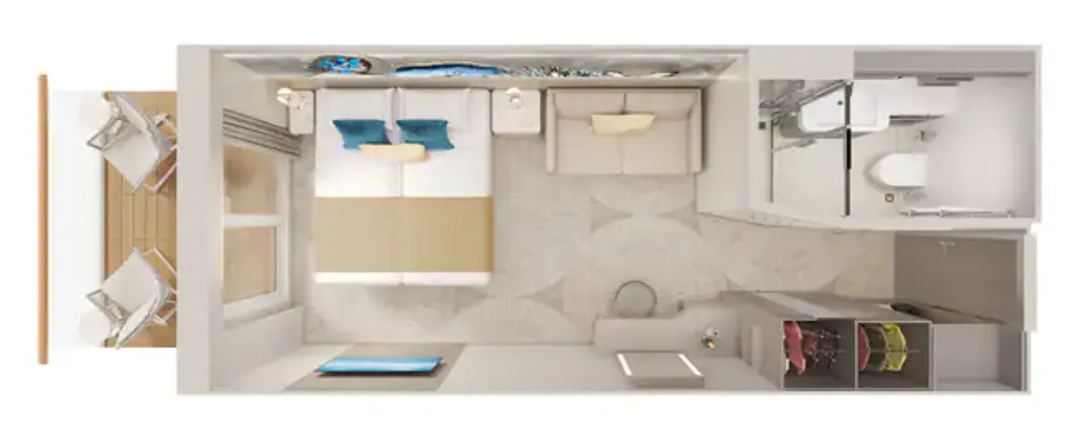 前方俱樂部陽台套房 3