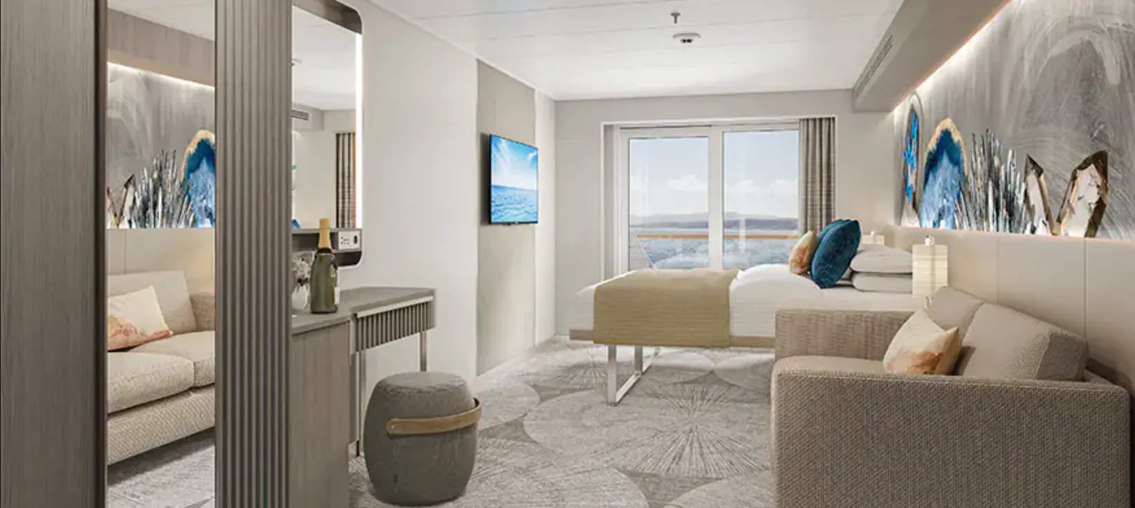 前方俱樂部陽台套房 2